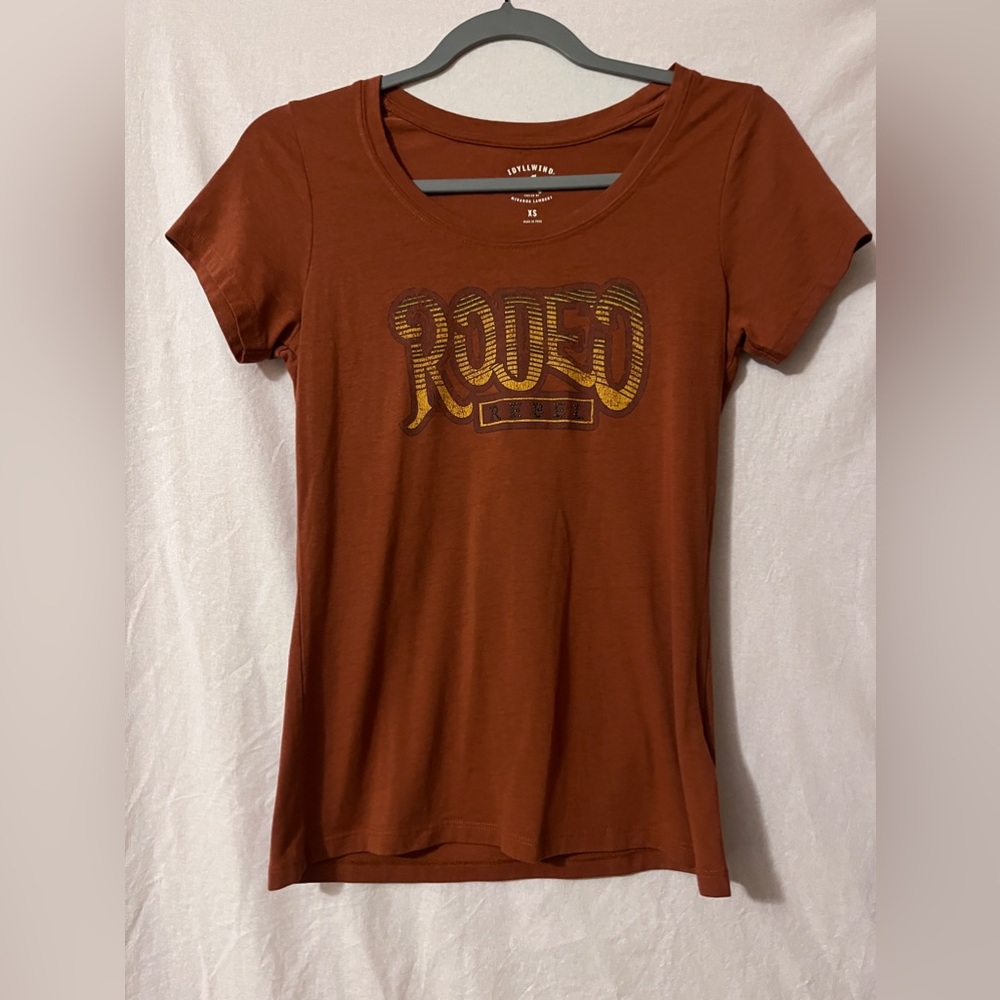 Jollywind Miranda Lambert Burt Orange Rodeo Shirt 🐴🐎